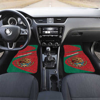 Mexico Coat Of Arms Car Mats With Folk Pattern - Wonder Print Shop