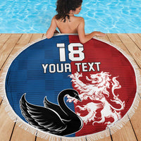 Custom British Lions Western Force Beach Blanket Unique Style - Wonder Print Shop