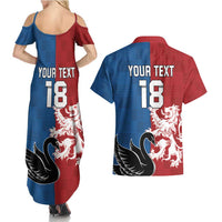 Custom British Lions Western Force Couples Matching Summer Maxi Dress and Hawaiian Shirt Unique Style - Wonder Print Shop