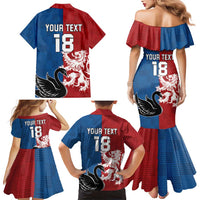 Custom British Lions Western Force Family Matching Mermaid Dress and Hawaiian Shirt Unique Style - Wonder Print Shop