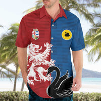 Custom British Lions Western Force Hawaiian Shirt Unique Style - Wonder Print Shop