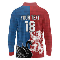 Custom British Lions Western Force Long Sleeve Polo Shirt Unique Style - Wonder Print Shop