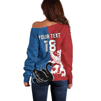 Custom British Lions Western Force Off Shoulder Sweater Unique Style - Wonder Print Shop