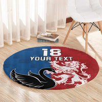 Custom British Lions Western Force Round Carpet Unique Style - Wonder Print Shop
