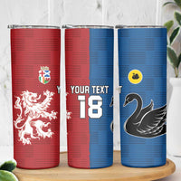 Custom British Lions Western Force Skinny Tumbler Unique Style - Wonder Print Shop