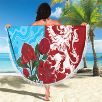 Custom British Lions Waratahs Beach Blanket Unique Style - Wonder Print Shop
