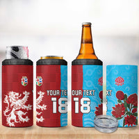 Custom British Lions Waratahs 4 in 1 Can Cooler Tumbler Unique Style - Wonder Print Shop