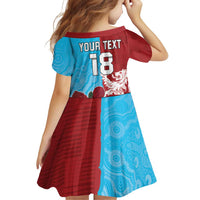 Custom British Lions Waratahs Family Matching Off Shoulder Short Dress and Hawaiian Shirt Unique Style - Wonder Print Shop