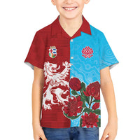 Custom British Lions Waratahs Family Matching Puletasi and Hawaiian Shirt Unique Style - Wonder Print Shop