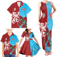 Custom British Lions Waratahs Family Matching Tank Maxi Dress and Hawaiian Shirt Unique Style - Wonder Print Shop