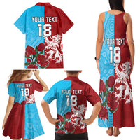 Custom British Lions Waratahs Family Matching Tank Maxi Dress and Hawaiian Shirt Unique Style - Wonder Print Shop