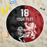 Custom British Lions New Zealand Beach Blanket Unique Style - Wonder Print Shop