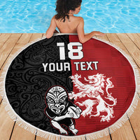 Custom British Lions New Zealand Beach Blanket Unique Style - Wonder Print Shop