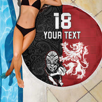 Custom British Lions New Zealand Beach Blanket Unique Style - Wonder Print Shop