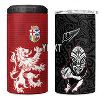 Custom British Lions New Zealand 4 in 1 Can Cooler Tumbler Unique Style - Wonder Print Shop