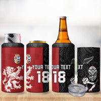 Custom British Lions New Zealand 4 in 1 Can Cooler Tumbler Unique Style - Wonder Print Shop