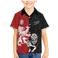 Custom British Lions New Zealand Family Matching Mermaid Dress and Hawaiian Shirt Unique Style - Wonder Print Shop