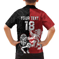 Custom British Lions New Zealand Family Matching Off Shoulder Maxi Dress and Hawaiian Shirt Unique Style - Wonder Print Shop