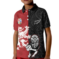Custom British Lions New Zealand Kid Polo Shirt Unique Style - Wonder Print Shop
