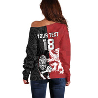 Custom British Lions New Zealand Off Shoulder Sweater Unique Style - Wonder Print Shop