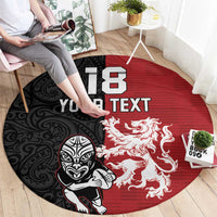 Custom British Lions New Zealand Round Carpet Unique Style - Wonder Print Shop