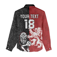 Custom British Lions New Zealand Women Casual Shirt Unique Style - Wonder Print Shop