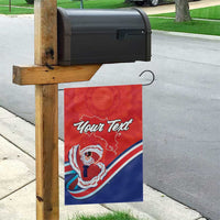 Personalized Costa Rica Independence Day Since 1821 Garden Flag Folk Dancer with Folk Art Pattern - Wonder Print Shop