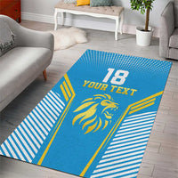 Custom Saint Lucia Kings Cricket Area Rug Beinspired Go Champion - Wonder Print Shop