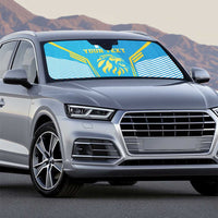 Custom Saint Lucia Kings Cricket Auto Sun Shade Beinspired Go Champion - Wonder Print Shop