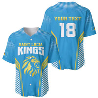 Custom Saint Lucia Kings Cricket Baseball Jersey Beinspired Go Champion - Wonder Print Shop