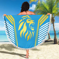 Custom Saint Lucia Kings Cricket Beach Blanket Beinspired Go Champion - Wonder Print Shop
