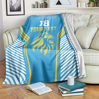 Custom Saint Lucia Kings Cricket Blanket Beinspired Go Champion - Wonder Print Shop