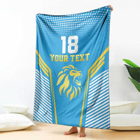Custom Saint Lucia Kings Cricket Blanket Beinspired Go Champion - Wonder Print Shop