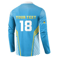 Custom Saint Lucia Kings Cricket Button Sweatshirt Beinspired Go Champion - Wonder Print Shop