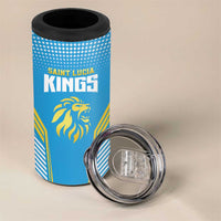 Custom Saint Lucia Kings Cricket 4 in 1 Can Cooler Tumbler Beinspired Go Champion - Wonder Print Shop