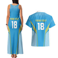 Custom Saint Lucia Kings Cricket Couples Matching Tank Maxi Dress and Hawaiian Shirt Beinspired Go Champion - Wonder Print Shop