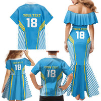 Custom Saint Lucia Kings Cricket Family Matching Mermaid Dress and Hawaiian Shirt Beinspired Go Champion - Wonder Print Shop