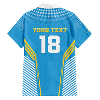 Custom Saint Lucia Kings Cricket Family Matching Off The Shoulder Long Sleeve Dress and Hawaiian Shirt Beinspired Go Champion - Wonder Print Shop