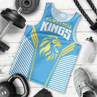 Custom Saint Lucia Kings Cricket Men Tank Top Beinspired Go Champion - Wonder Print Shop