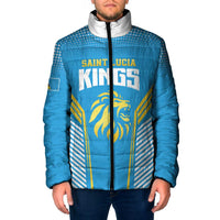 Custom Saint Lucia Kings Cricket Padded Jacket Beinspired Go Champion - Wonder Print Shop