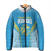 Custom Saint Lucia Kings Cricket Padded Jacket Beinspired Go Champion - Wonder Print Shop