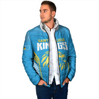 Custom Saint Lucia Kings Cricket Padded Jacket Beinspired Go Champion - Wonder Print Shop