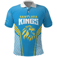 Custom Saint Lucia Kings Cricket Polo Shirt Beinspired Go Champion - Wonder Print Shop