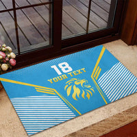 Custom Saint Lucia Kings Cricket Rubber Doormat Beinspired Go Champion - Wonder Print Shop