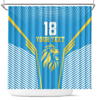 Custom Saint Lucia Kings Cricket Shower Curtain Beinspired Go Champion - Wonder Print Shop