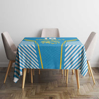 Custom Saint Lucia Kings Cricket Tablecloth Beinspired Go Champion - Wonder Print Shop