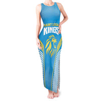 Custom Saint Lucia Kings Cricket Tank Maxi Dress Beinspired Go Champion - Wonder Print Shop
