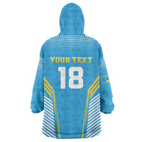 Custom Saint Lucia Kings Cricket Wearable Blanket Hoodie Beinspired Go Champion - Wonder Print Shop