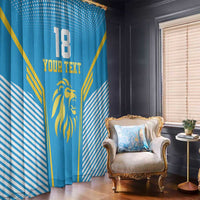 Custom Saint Lucia Kings Cricket Window Curtain Beinspired Go Champion - Wonder Print Shop