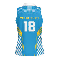 Custom Saint Lucia Kings Cricket Women Sleeveless Polo Shirt Beinspired Go Champion - Wonder Print Shop